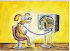 Cartoon: viewer (small) by vadim siminoga tagged addiction