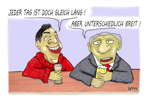 Cartoon: Winterblues (medium) by jpn tagged winter,sonne,regen,laune,stimmung,langeweile,kneipe,theke
