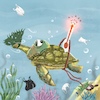 Cartoon: Earth Day (small) by Orhan ATES tagged save,earth,world,earthday,human,animals,humanity,alert,danger,water