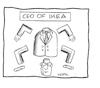 Cartoon: IKEA (small) by Werner Wejp-Olsen tagged ikea,furniture,sweden,kamprad,ingvar