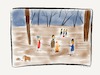 Cartoon: Winterwanderung (small) by Schön tagged winter,lagerfeuer,freunde