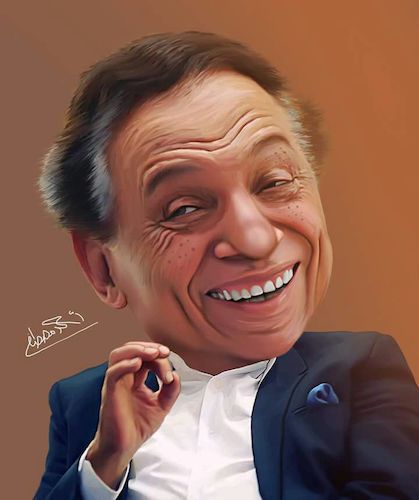 Cartoon: Adel Emam (medium) by Ahmed Mostafa tagged adel,emam