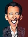 Cartoon: nicolas cage (small) by Ahmed Mostafa tagged nicolas,cage