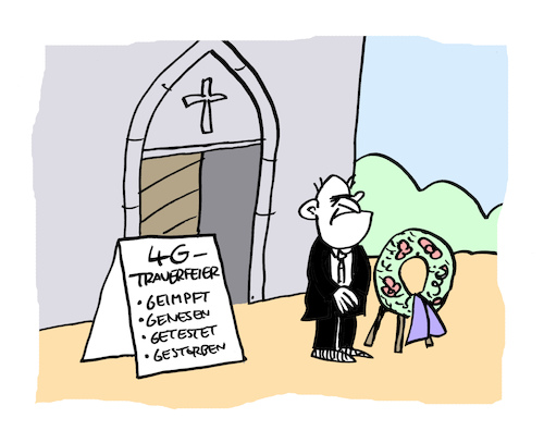 Cartoon: Geregel (medium) by Bregenwurst tagged coronavirus,pandemie,g3,g4,regeln,bestattung