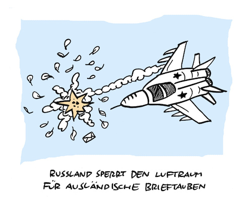 Cartoon: Luftfilter (medium) by Bregenwurst tagged russland,putin,internet,filter,runet,brieftaube