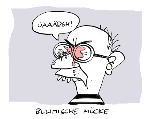Cartoon: Spücke (medium) by Bregenwurst tagged mücke,bulimie,blut