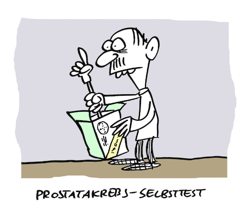 Cartoon: Test (medium) by Bregenwurst tagged coronavirus,selbsttest,prostata,krebs,rektal