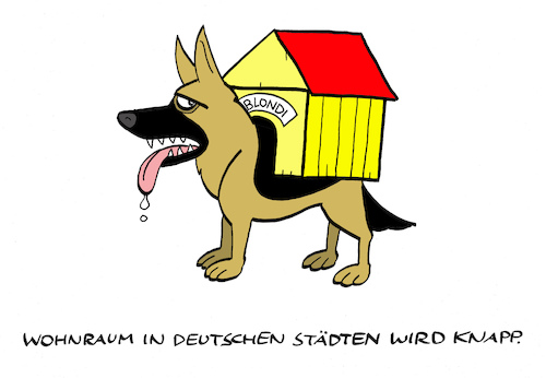 Cartoon: Wohnungsmarktversagen (medium) by Bregenwurst tagged wohnungsnot,immobilienmarkt,wohnen,mieter