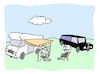 Cartoon: Camping (small) by Bregenwurst tagged camping,vampir,leichenwagen