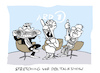 Cartoon: Dehnen (small) by Bregenwurst tagged stretching,dehnen,talkshow