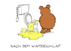 Cartoon: Frühlingserwachen (small) by Bregenwurst tagged winterschlaf,frühling,bär,pelztier,morgenurin