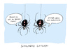 Cartoon: Gedenken (small) by Bregenwurst tagged spinne,schwarze,witwe,kannibalismus,aufstoßen