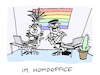 Cartoon: Heimat (small) by Bregenwurst tagged homeoffice,corona,schwul,klischee