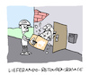 Cartoon: Holdienst (small) by Bregenwurst tagged brungdienst,lieferando,retoure,kurier,vomitus