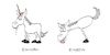 Cartoon: Huftierkunde (small) by Bregenwurst tagged einhorn,pferd,einbein,fantasy