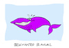 Cartoon: Lilawal (small) by Bregenwurst tagged blauwal,scham,röte,lila,quatsch