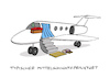 Cartoon: Merzjet (small) by Bregenwurst tagged merz,cdu,privatjet,mittelschicht,geranien