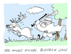 Cartoon: Ökopirsch (small) by Bregenwurst tagged jagd,blei,hirsch,umwelt,totschlag