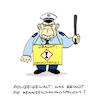 Cartoon: Prügelknabe (small) by Bregenwurst tagged polizei,gewalt,kennzeichnung,schlagstock