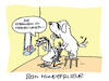 Cartoon: Wau (small) by Bregenwurst tagged hundefriseur,speichel,coiffeur