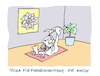 Cartoon: Yogisch (small) by Bregenwurst tagged yoga,katze,fellpflege