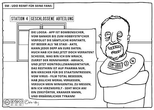 Cartoon: Kontaktverfolgungsdatenschutz (medium) by Cory Spencer tagged corona,coronapp,kontaktverfolgung,covid,covid19,virus,datenschutz,ccbyncnd