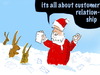 Cartoon: st. marketing (small) by jokes tagged marketing,business,christmas,eastern,bunny