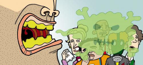 Bad Breath By GrahamFox | Media & Culture Cartoon | TOONPOOL
