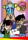 Cartoon: Fox Band (small) by GrahamFox tagged band,illustration