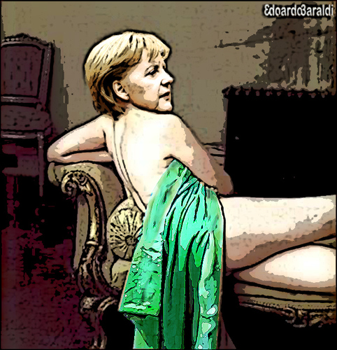 Cartoon: merkel (medium) by edoardo baraldi tagged merkel,baden