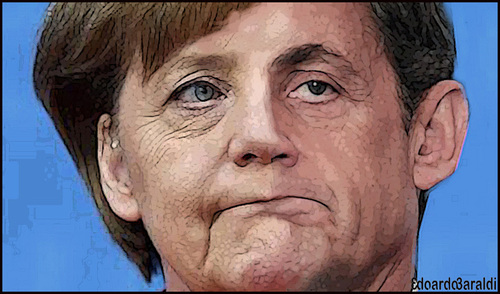 Cartoon: MERKOZY (medium) by edoardo baraldi tagged sarkozy,merkel