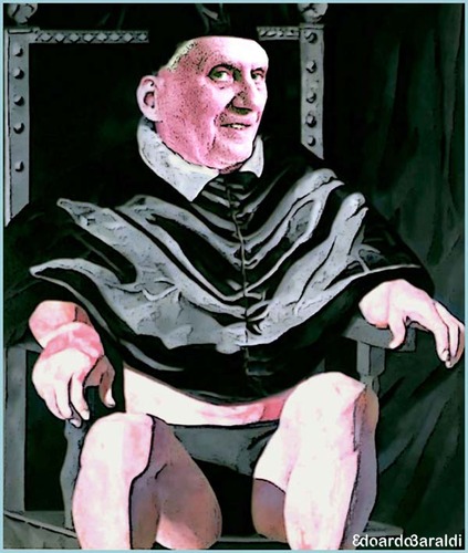 Cartoon: papa (medium) by edoardo baraldi tagged benedettoxvi,ratzinger