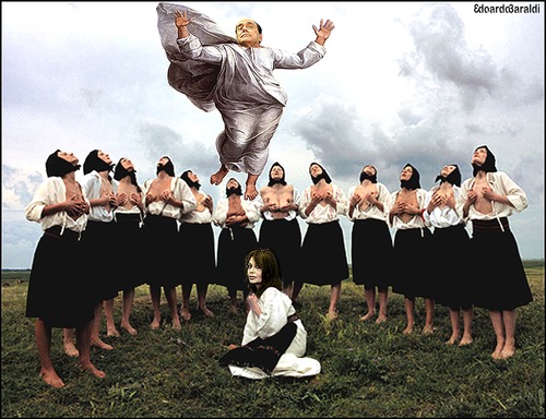 Cartoon: trasfigurazione (medium) by edoardo baraldi tagged berlusconi