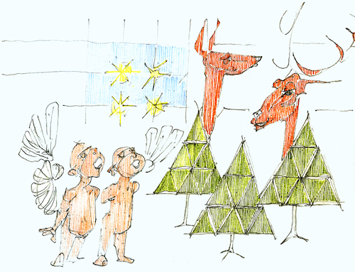 Cartoon: frohe Weihnachten (medium) by herranderl tagged weihnachten,xmas