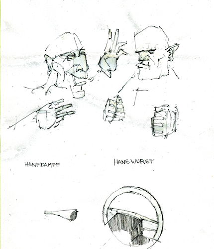 Cartoon: Hanswurst (medium) by herranderl tagged wirkungsgleich
