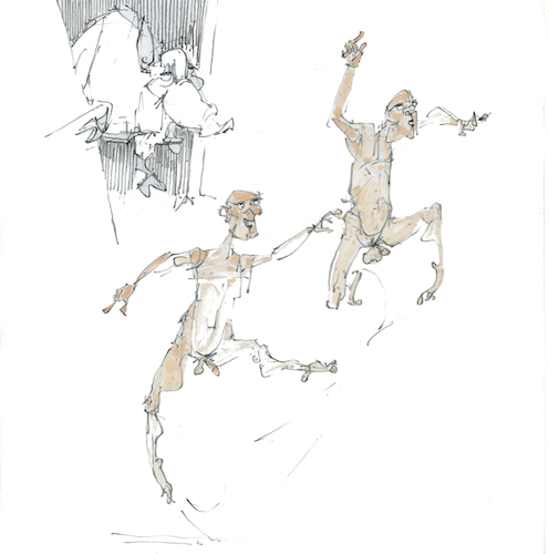 Cartoon: Walden (medium) by herranderl tagged waldbaden,wildschwein,mensch