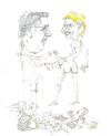 Cartoon: badende (small) by herranderl tagged andy,uschi