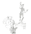 Cartoon: Hephaistos (small) by herranderl tagged mythologie