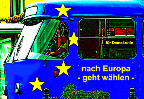 Cartoon: Europa (medium) by oliviaoil tagged europawahl,demokratie,europa,wahl