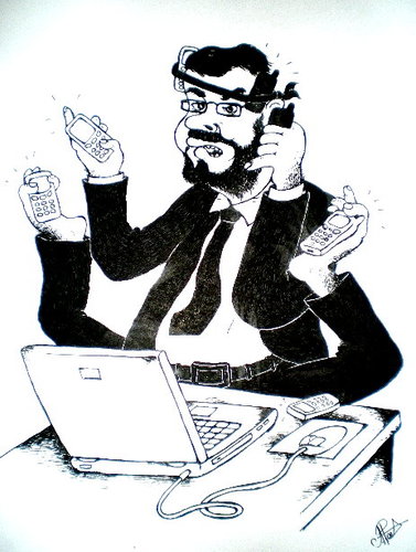 Cartoon: Businessman (medium) by Barcarole tagged businessman