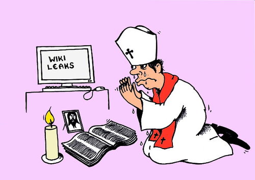Cartoon: Pope (medium) by Barcarole tagged pope