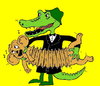 Cartoon: Cheburashka and crocodile Gena (small) by Barcarole tagged cheburashka and crocodile gena