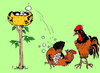 Cartoon: hen lays eggs (small) by Barcarole tagged hen,lays,eggs