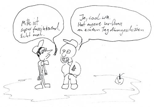 Cartoon: Berlin - Mitte (medium) by Der Apfel tagged berlin,mitte