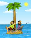 Cartoon: We are all on the same island (small) by huznukomik tagged ada,island