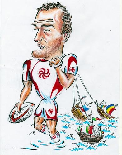 Cartoon: Mamuka Gorgodze (medium) by bebetokaspi tagged gorgodze