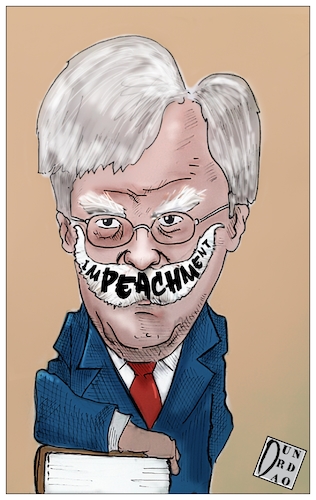 Cartoon: Bolton makes Trump (medium) by Christi tagged bolton,trump,impeachment,ucraina,biden