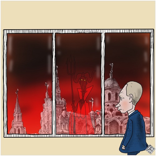 Cartoon: Fuori controllo (medium) by Christi tagged putin,russia,mosca,golpe,ucraina