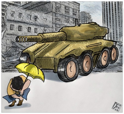 Cartoon: Hong Kong (medium) by Christi tagged hong,kong,proteste,blindati