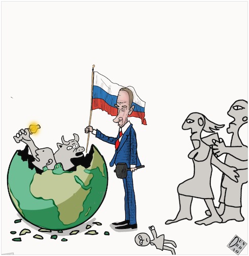Cartoon: Invasione (medium) by Christi tagged ucraina,invasione,putin,russia,war